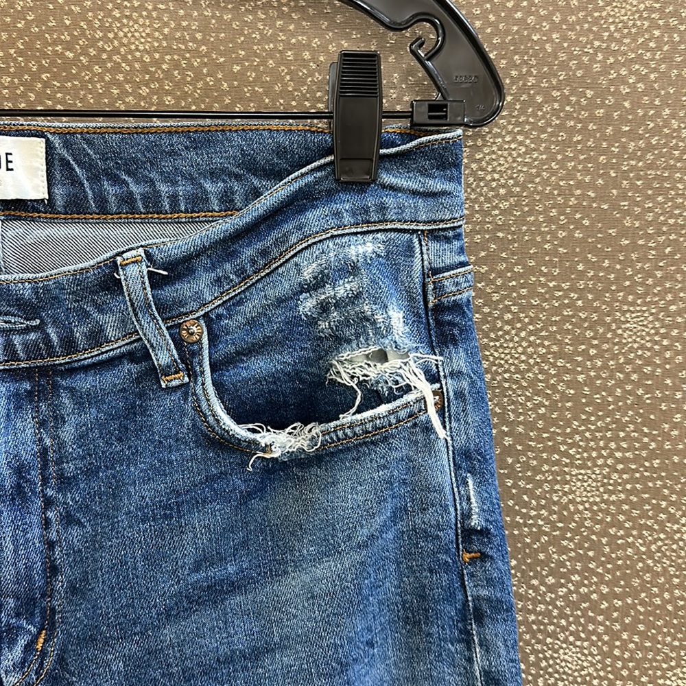 🔥🔥🔥Agolde Straight Leg Blue Jeans Size 30 - Picture 4 of 12